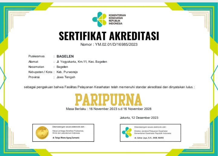 SERTIFIKAT AKREDITASI
